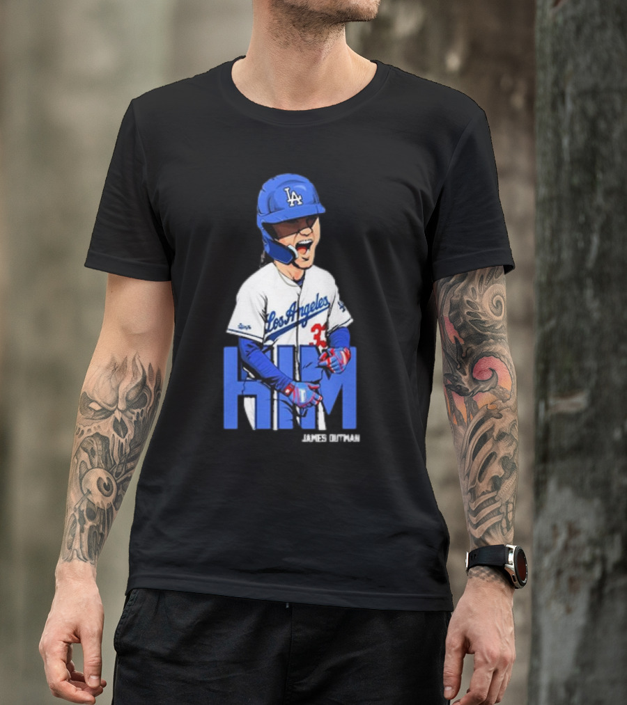 Los Angeles Dodgers James Outman HIM Baseball T-Shirt