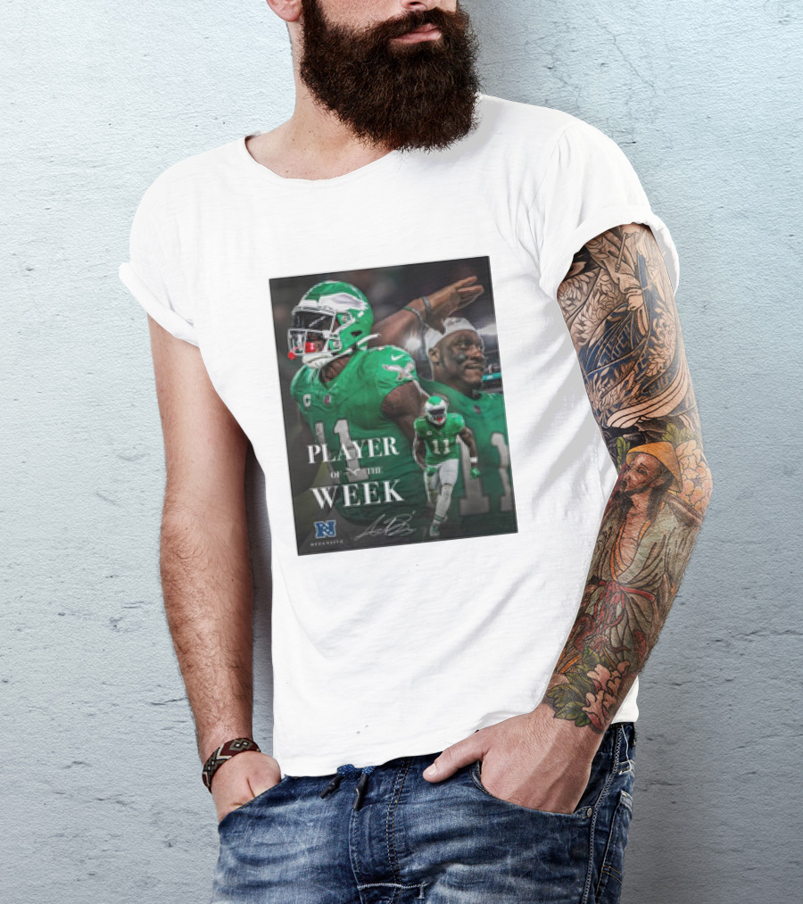 Arthur Juan Brown Philadelphia Eagles NFL Player Of The Week T-Shirt
