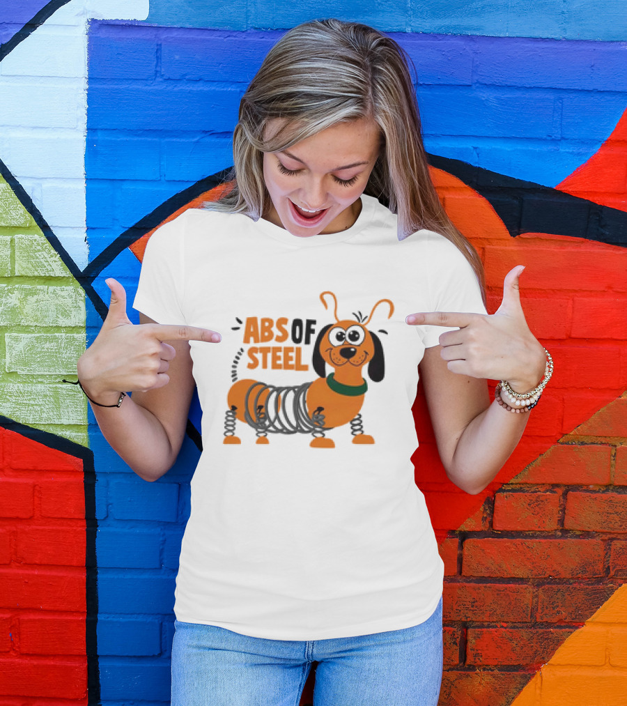 ABS Of Steel Dog Toy Story Slinky Dog T-Shirt