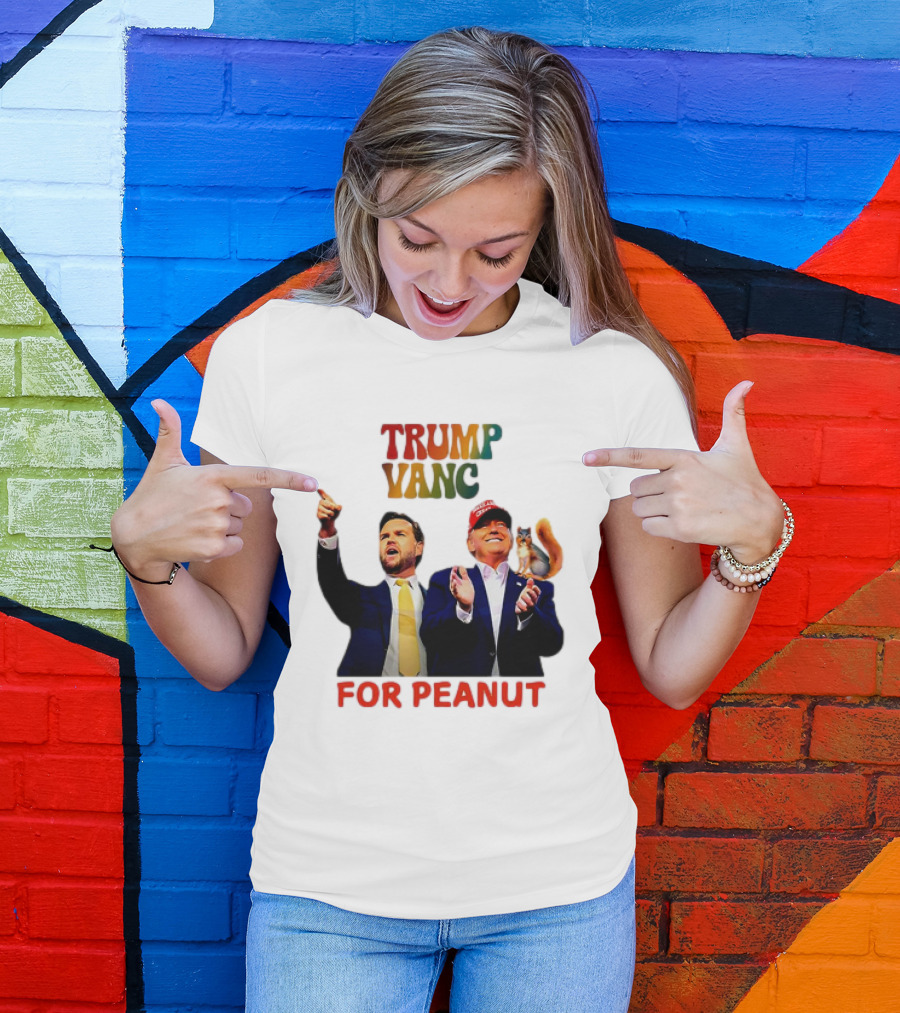 Trump Vance Vote For Peanut Squirrel Enthusiast T-Shirt