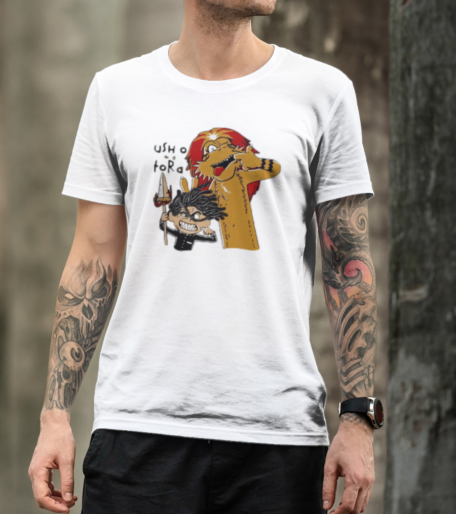 Ushio And Tora Calvin And Hobbes Mashup Tide And Tiger T-Shirt