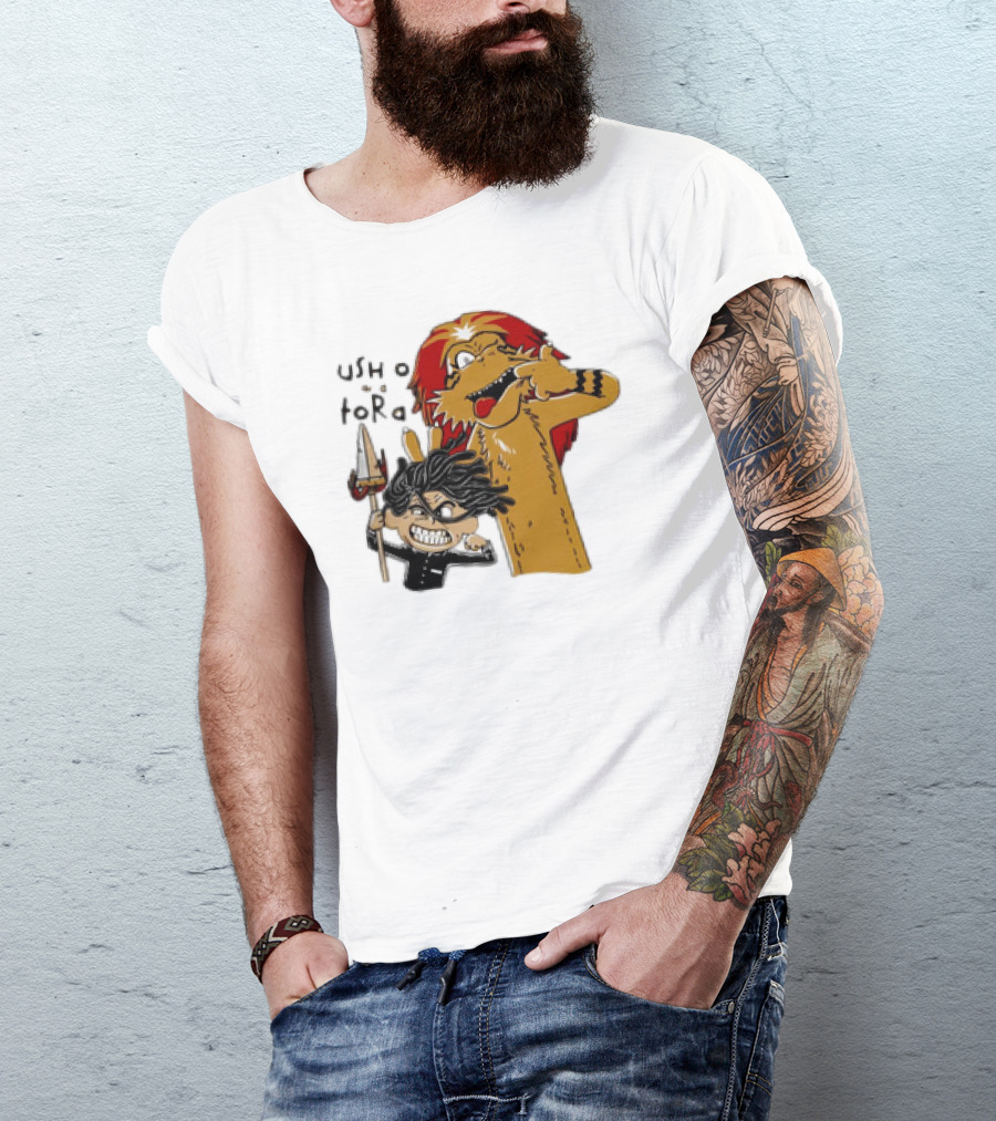 Ushio And Tora Calvin And Hobbes Mashup Tide And Tiger T-Shirt