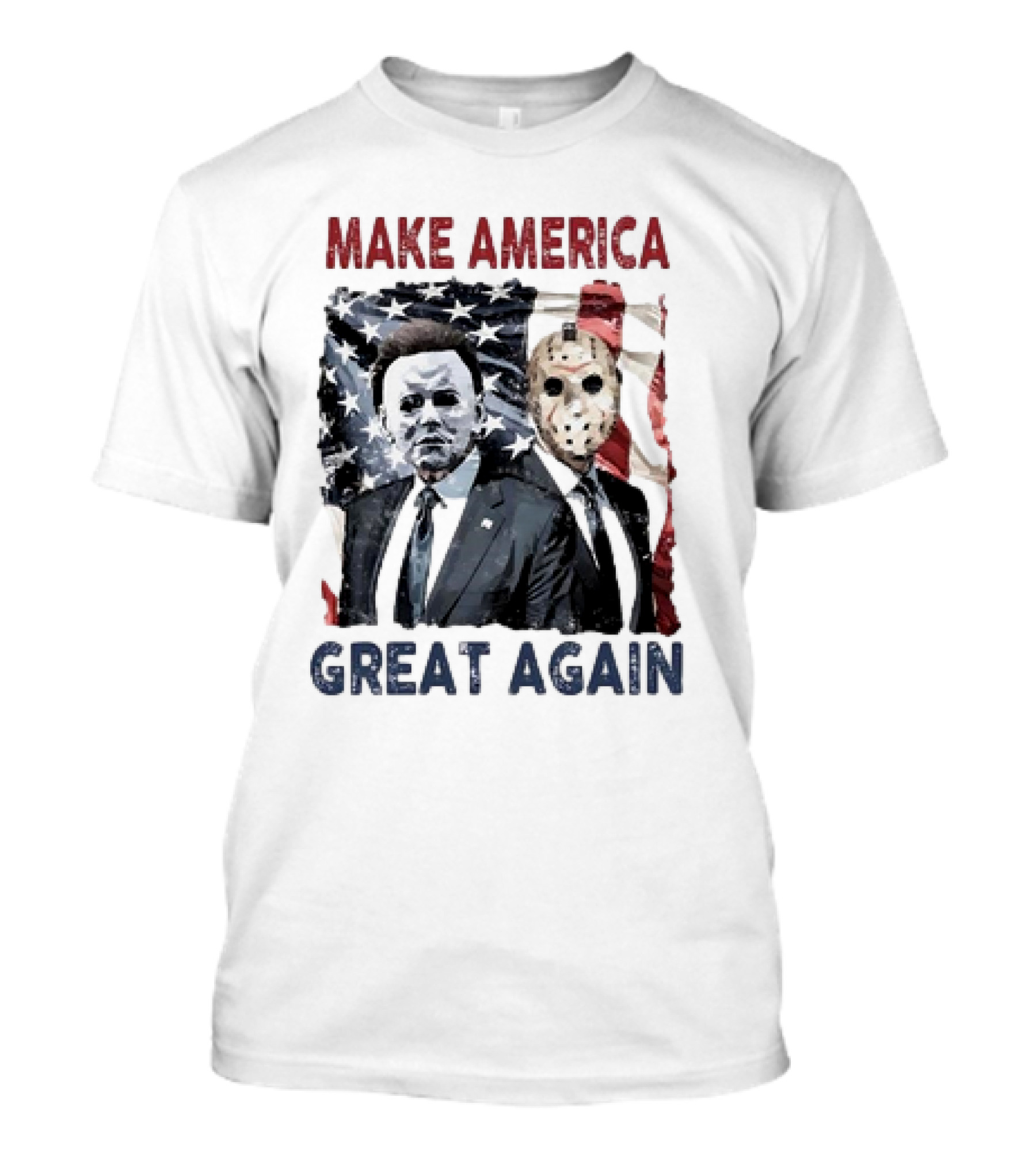 Michael Myers Jason Voorhees Make America Great Again Halloween T-Shirt