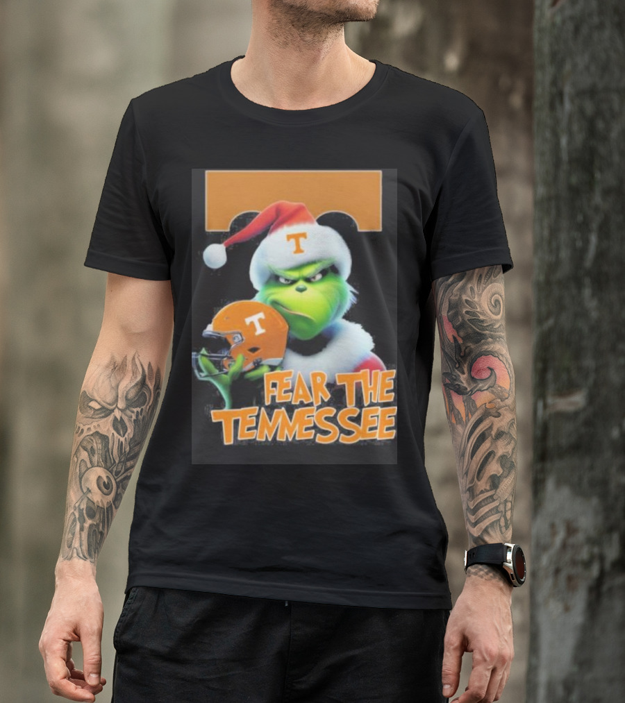Grinch Fear The Tennessee Volunteers Christmas T-Shirt