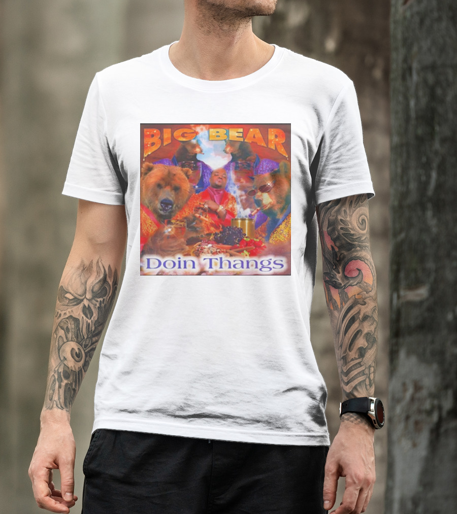 BIG BEAR DOIN THANGS Album Cover T-Shirt