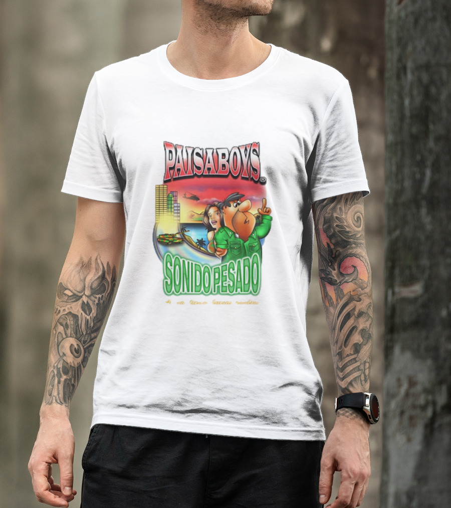 PAISABOYS SONIDO PESADO Al Mal Tiempo Buenas Cumbias T-Shirt
