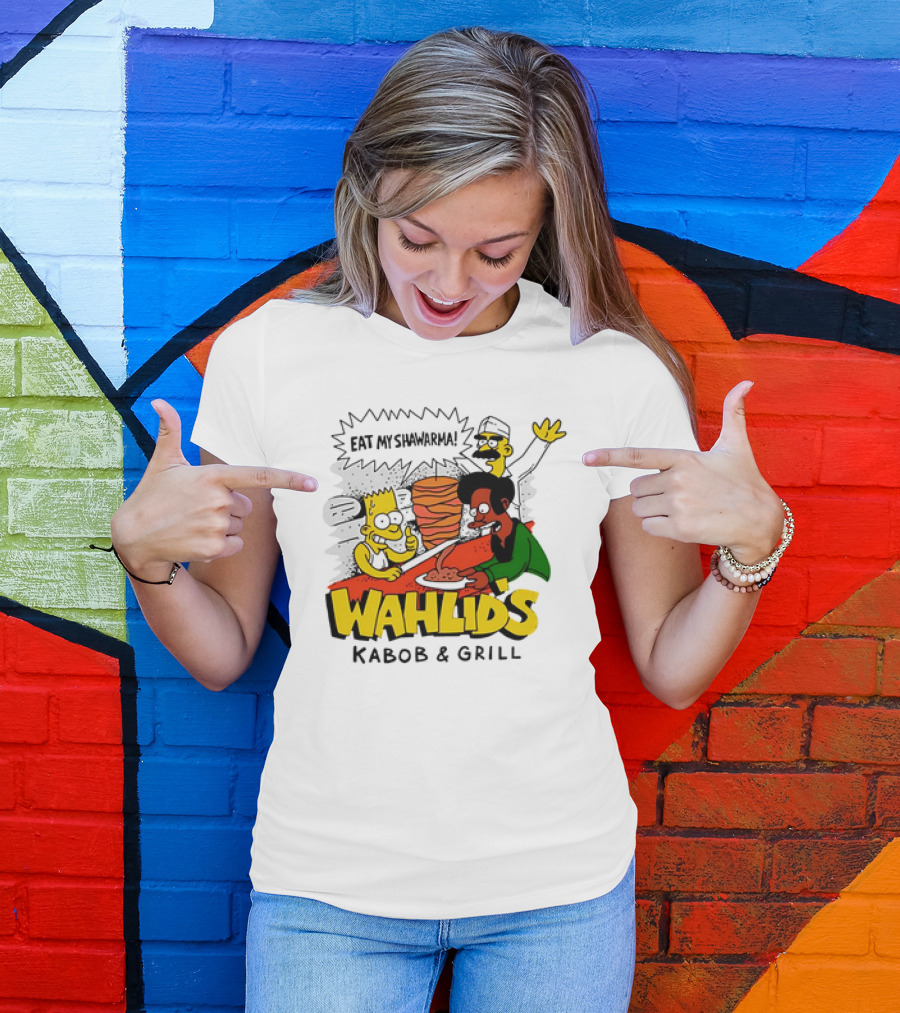 The Simpsons Wahlid's Eat My Shawarma Kabob And Grill T-Shirt