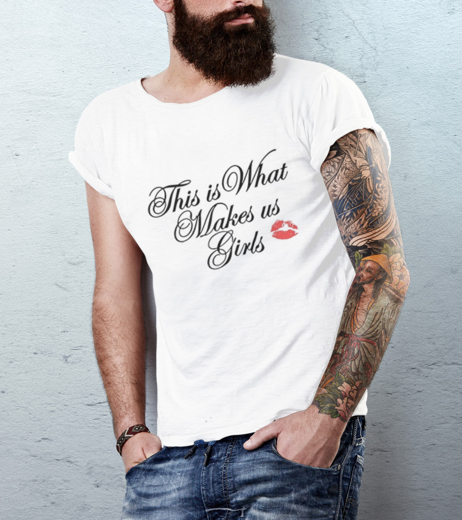 This Is What Makes Us Girls Lip Print T-Shirt