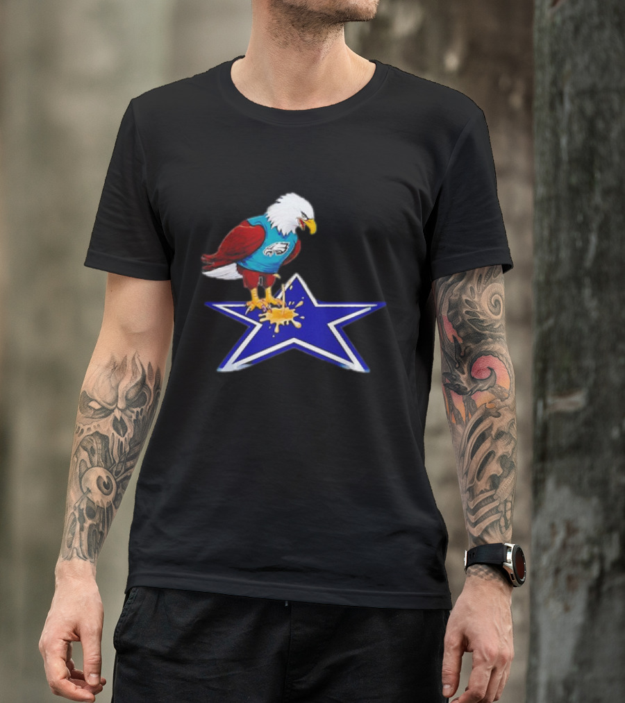 Philadelphia Eagles Peeing On Dallas Cowboys Star T-Shirt