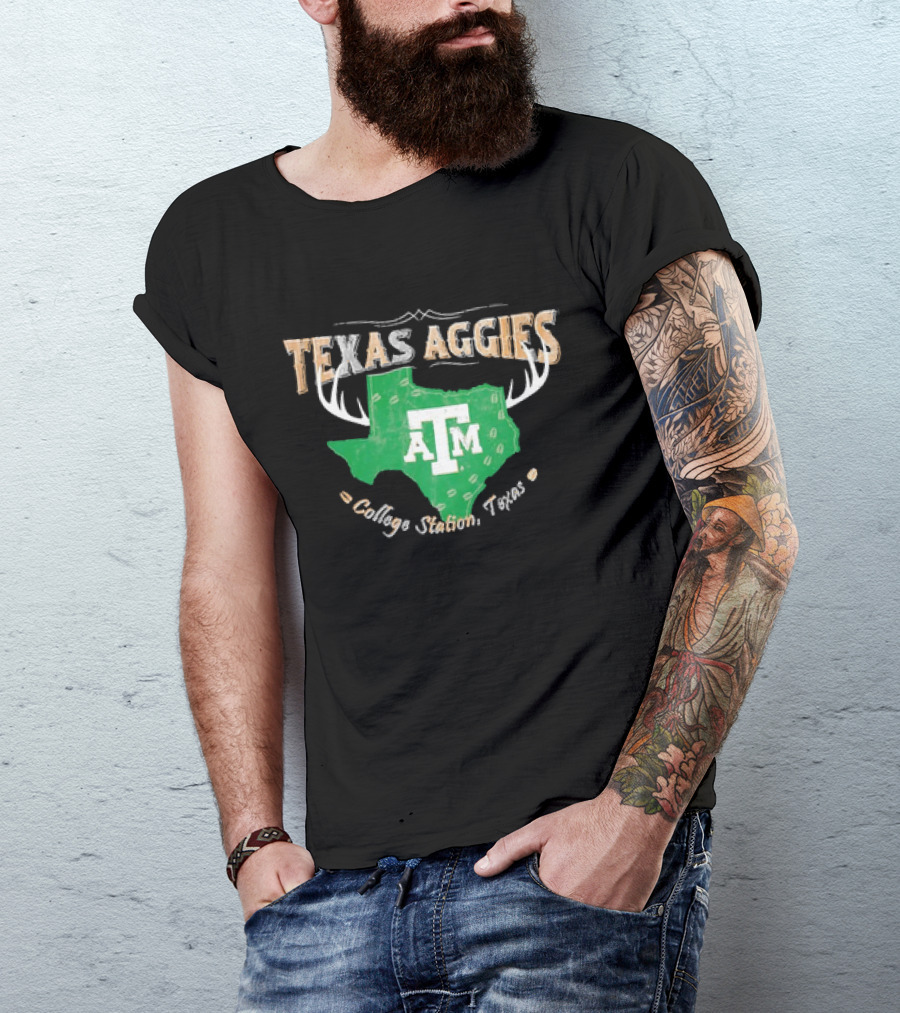 Texas Aggies A&M College Station Texas Deer Season T-Shirt
