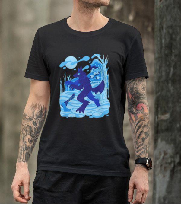 Werewolf Under The Winter Moon T-Shirt