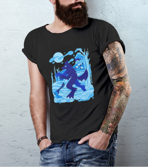 Werewolf Under The Winter Moon T-Shirt