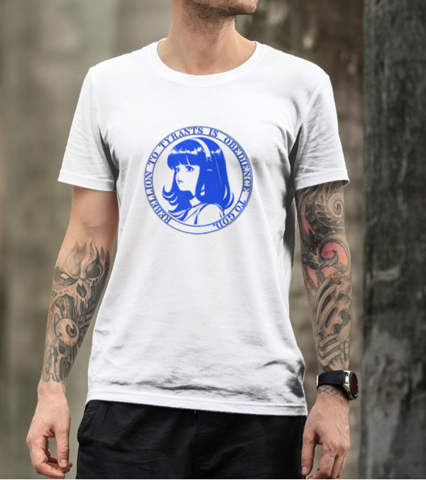 John Galt Obedience To God Rebellion To Tyrants Retro Anime Girl T-Shirt