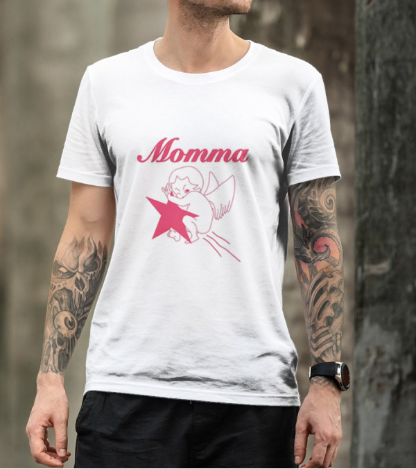 Momma Cupid Baby Angel With Star T-Shirt