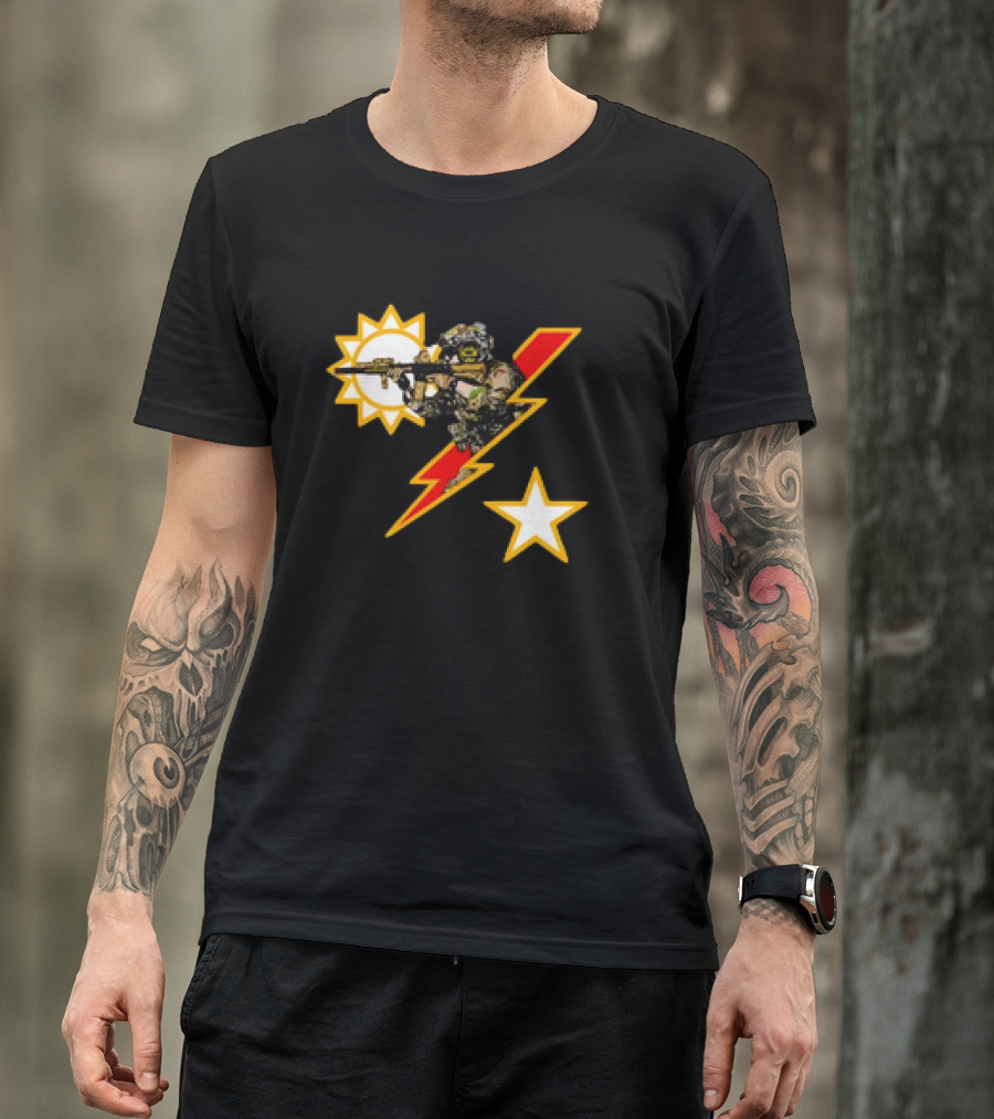 Ranger SSB Sun Lightning Soldier And Star T-Shirt