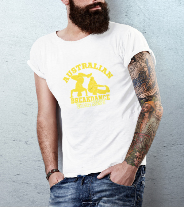 Australian Breakdance Team 2024 Funny Breakdancing Meme Retro T-Shirt