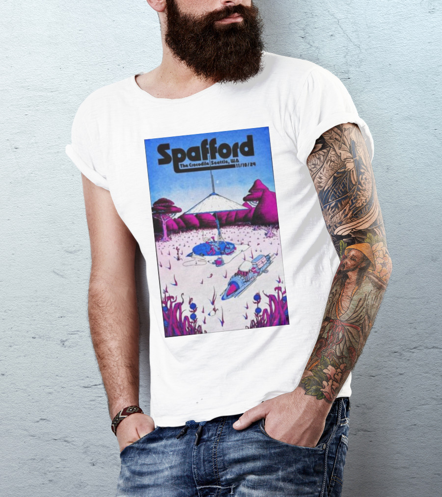 Spafford Live At The Crocodile Seattle 11/10/24 Vintage Sci-Fi Scene T-Shirt