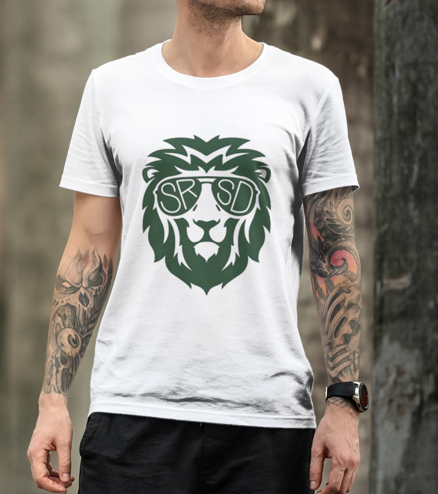 SRSD St. Rita Lion Mascot In Sunglasses T-Shirt
