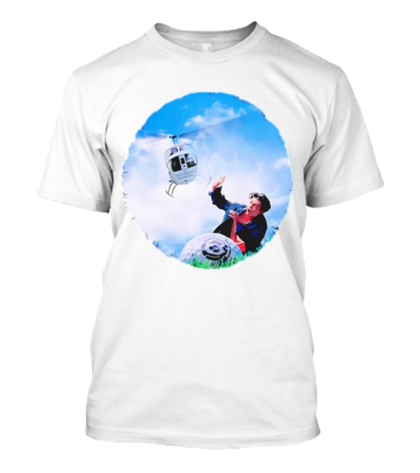 Pouya Happy Hunting 2024 Helicopter And Smile Face Balloon Adventure T-Shirt