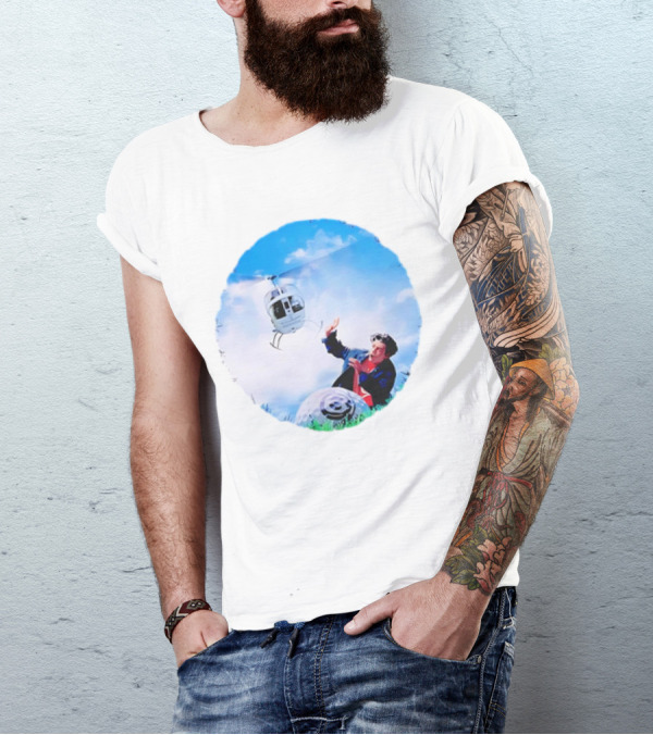 Pouya Happy Hunting 2024 Helicopter And Smile Face Balloon Adventure T-Shirt