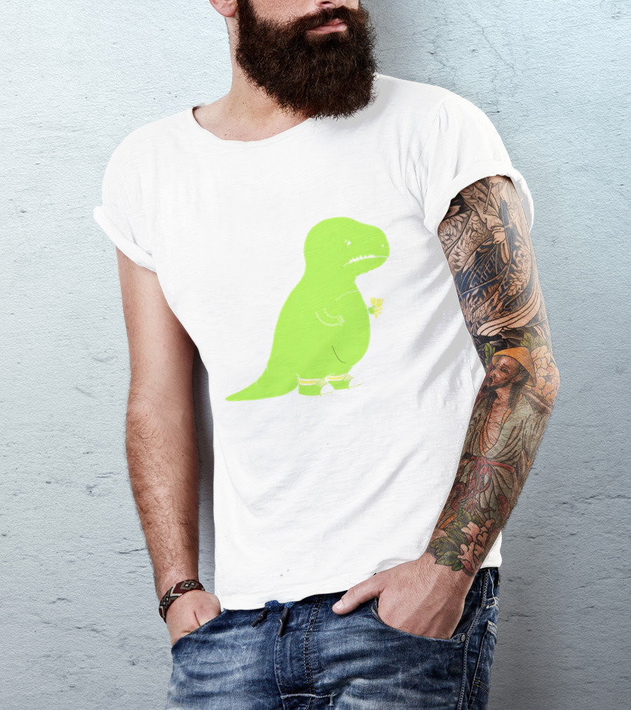 T-rex Struggles With An Ice Cream Cone Darn Silly Dinosaur Problem T-Shirt