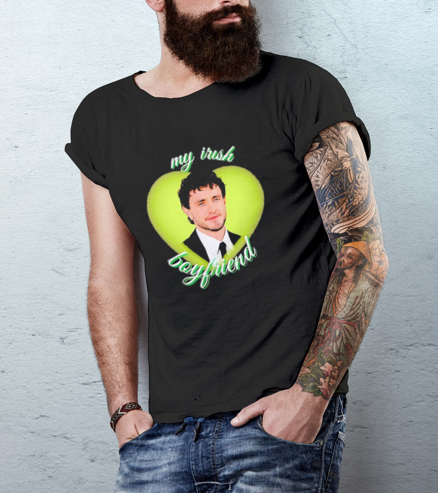 Paul Mescal My Irish Boyfriend Heart T-Shirt