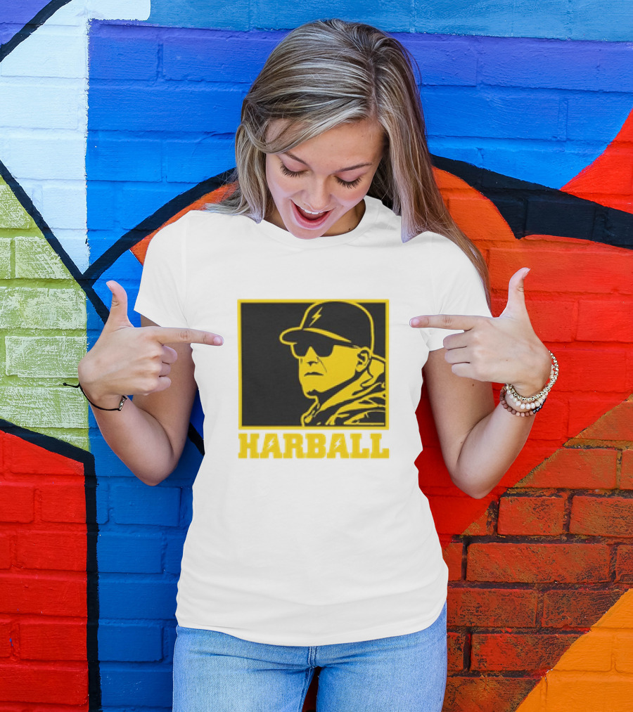 Los Angeles Chargers Harball Jim Harbaugh NFL Royal Iconic T-Shirt