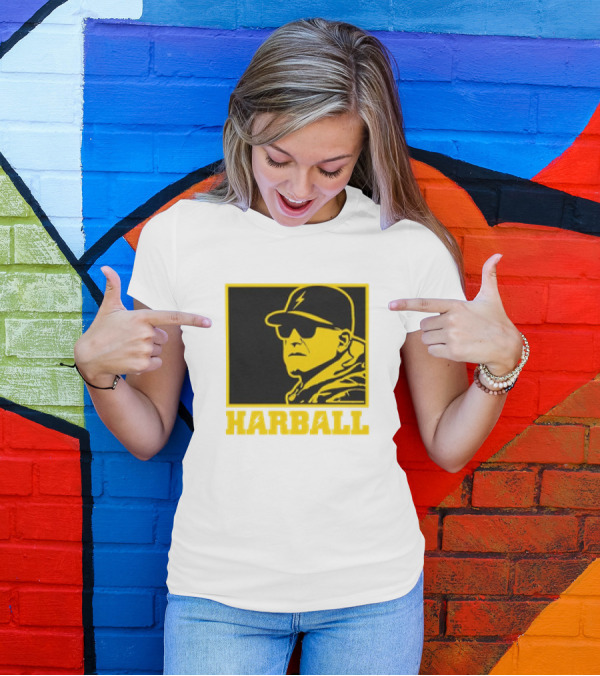 Chargers Harball NFL Royal Jim Harbaugh Los Angeles T-Shirt