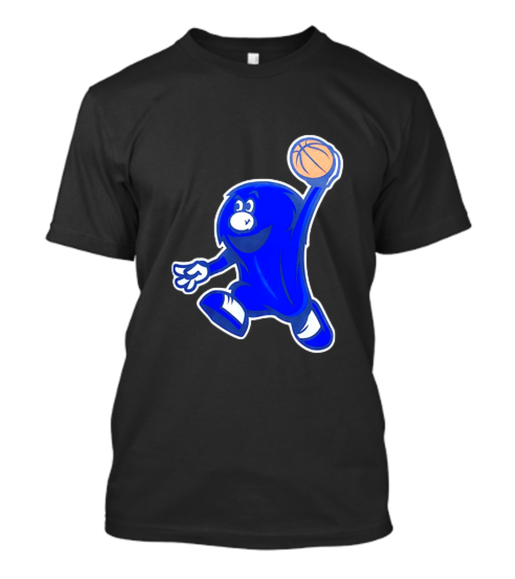 Xavier Musketeers Basketball Blue Mascot With Ball T-Shirt