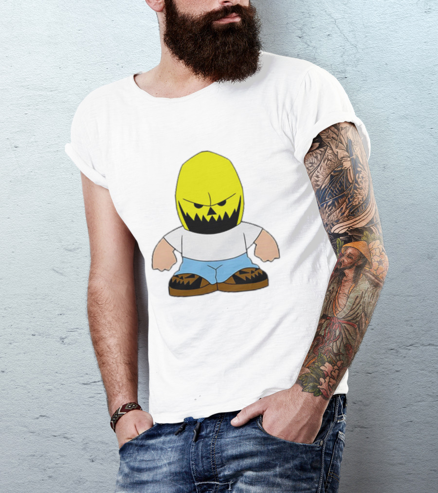 Dude Babbitt Revived Yellow Masked Cartoon Character T-Shirt