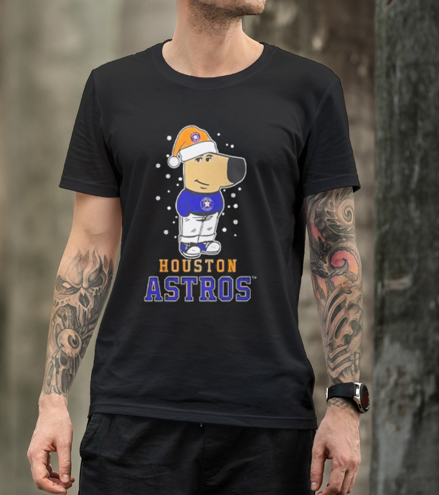 Houston Astros Christmas Chill With Festive Character T-Shirt