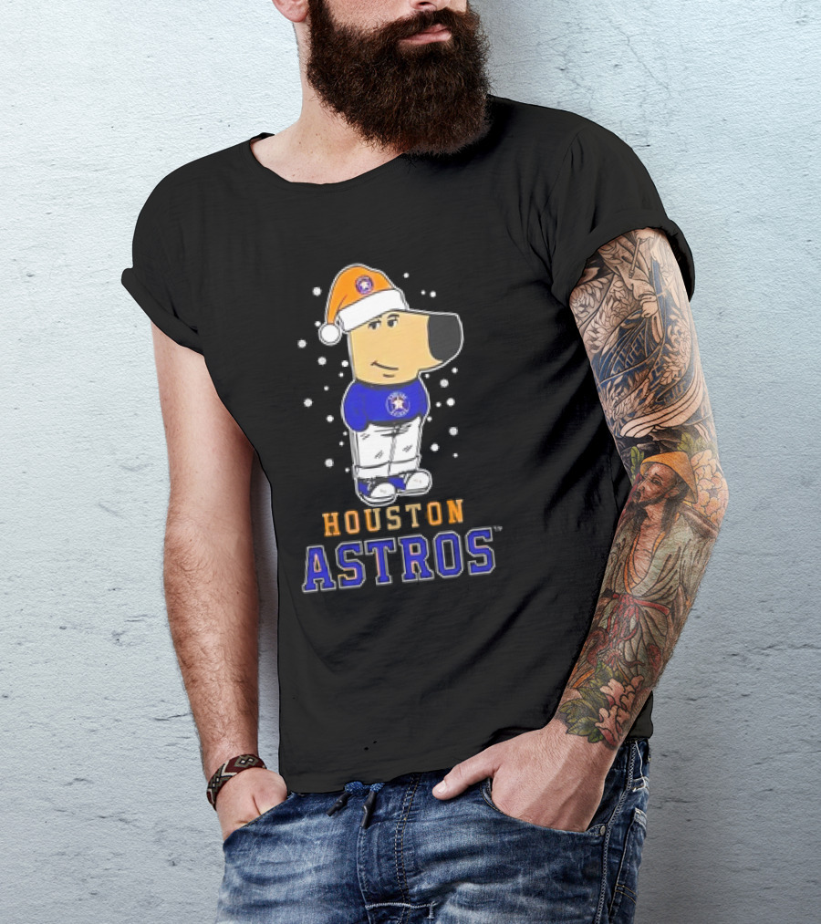 Houston Astros Christmas Chill With Festive Character T-Shirt