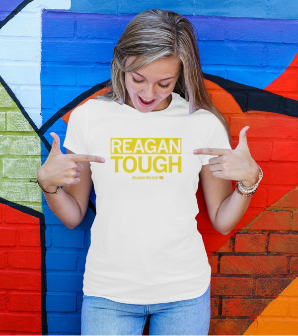 Reagan Wilson Reagan Tough Yellow Block Text T-Shirt