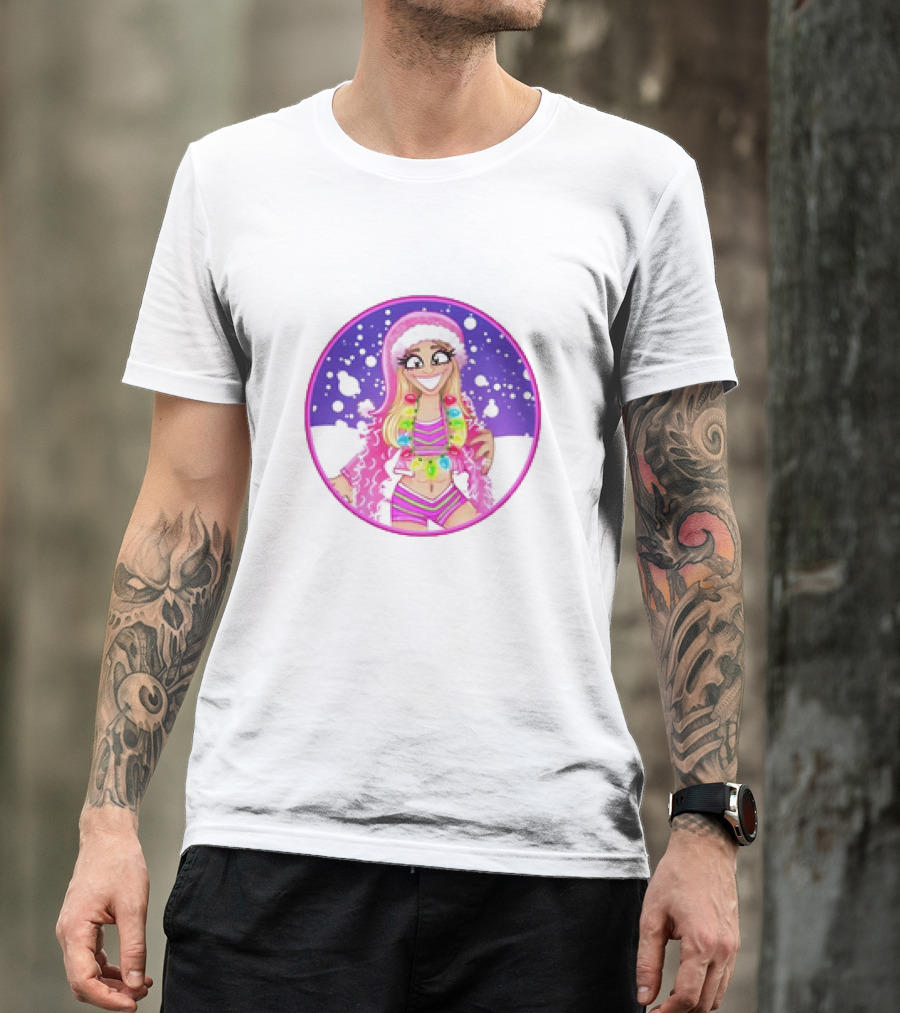 Brittnie Brooks Merry Brittmas Cartoon Holiday T-Shirt