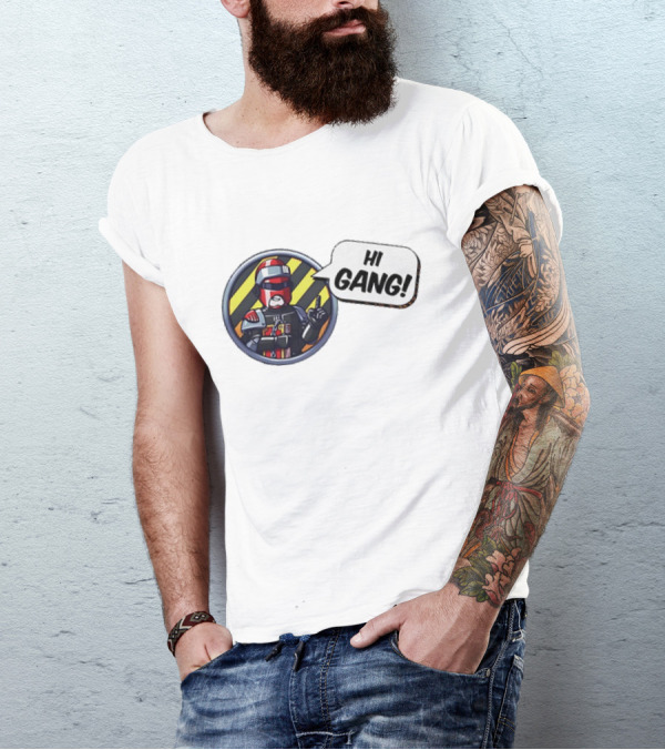 Arbitor Ian Hi Gang Iconic Armor Speech Bubble T-Shirt