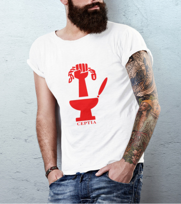 CEPTIA Committee To End Pay Toilets In America Red Fist And Toilet T-Shirt