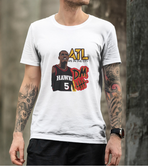 ATL DM5 We In The City Hawks Basketball T-Shirt