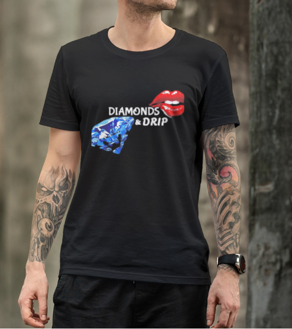Diamonds And Drip Lips Of Seduction Classic T-Shirt