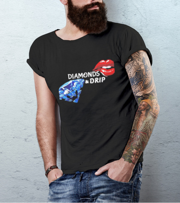 Diamonds And Drip Lips Of Seduction Classic T-Shirt