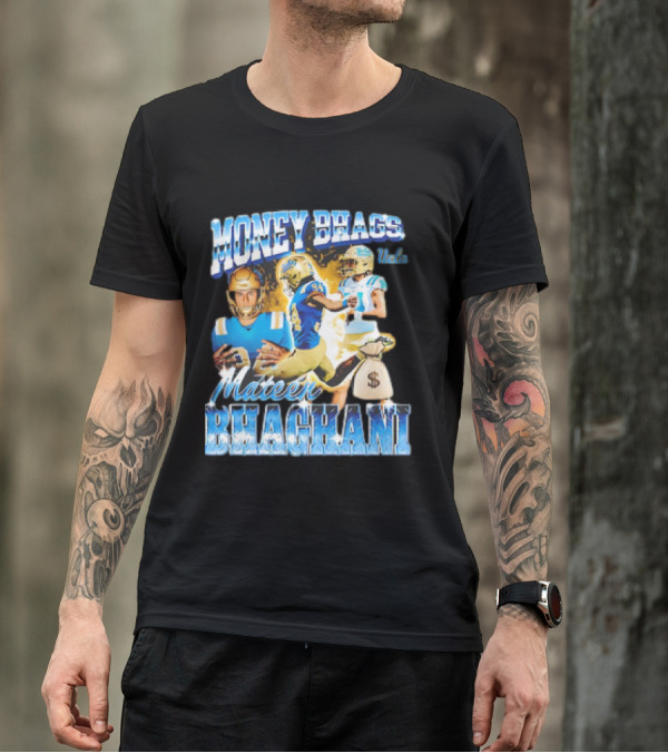Money Bhags Mateen Bhaghani UCLA Football T-Shirt