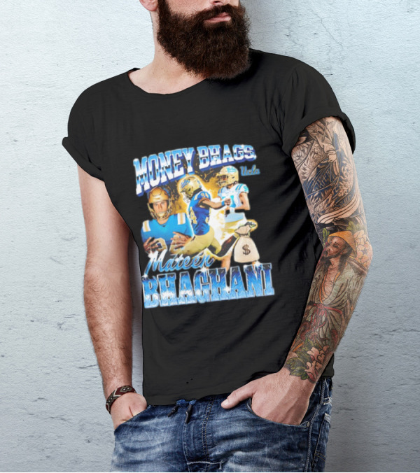 Money Bhags Mateen Bhaghani UCLA Football T-Shirt