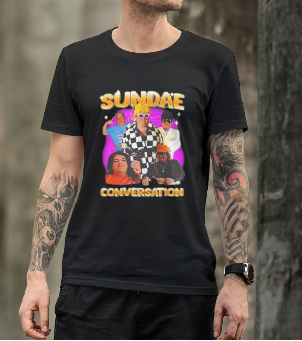 Sundae Conversation Glenny Balls Vibrant Group Montage T-Shirt