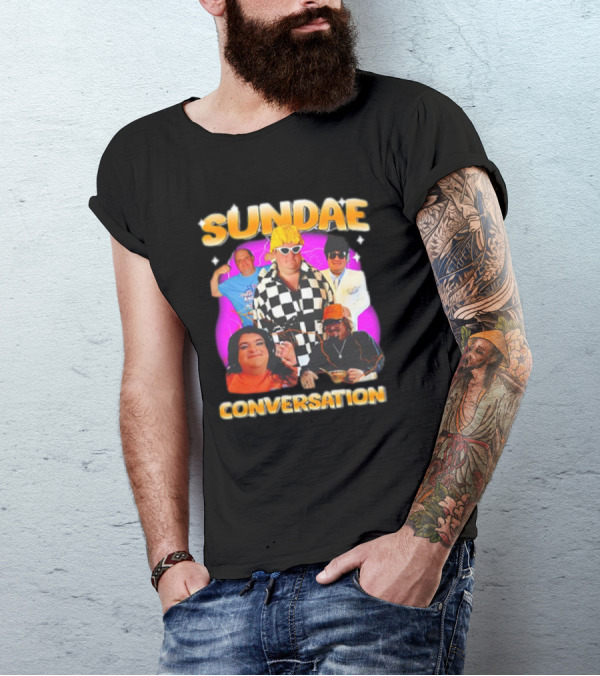 Sundae Conversation Glenny Balls Vibrant Group Montage T-Shirt