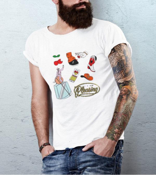 Keep Austin Pleasing Nail Painting Cowboy Boots And Cherry Icons T-Shirt