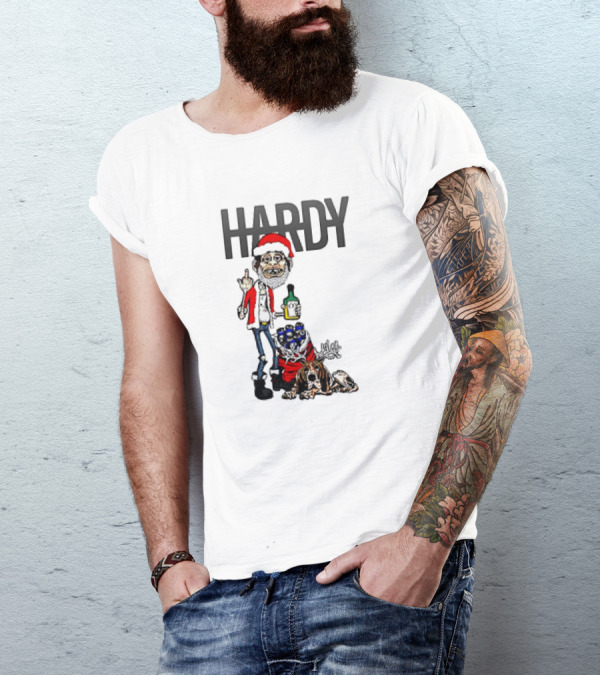 Hardy Santa Jim Bob Holiday Christmas T-Shirt