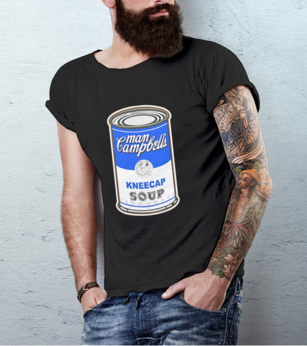 Man Campbell’s Vintage Kneecap Soup Can T-Shirt