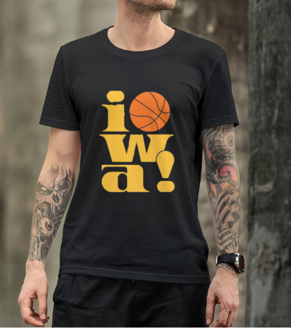 Old School Iowa Vintage Basketball T-Shirt