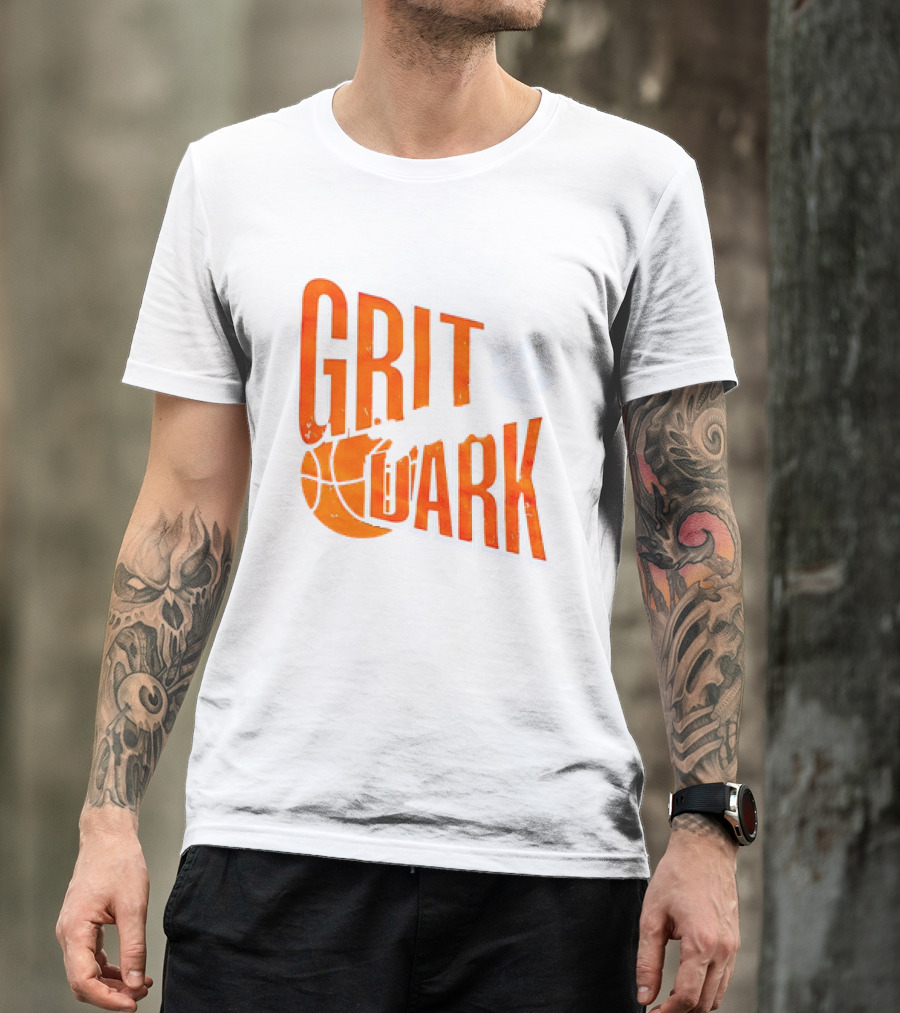 Clemson Tigers Grit After Dark Basketball Paw Prints T-Shirt