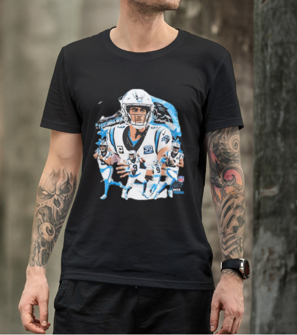 Bryce Young Carolina Panthers NFL Quarterback Action Series T-Shirt