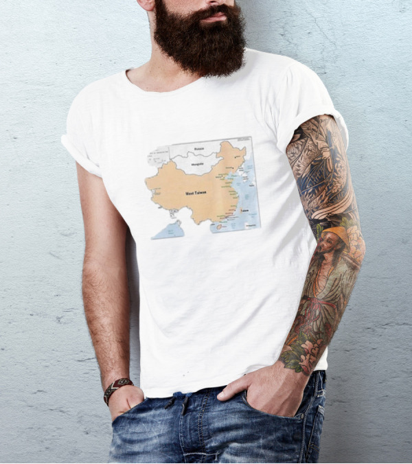 Terrible Maps West Taiwan Parody Map T-Shirt